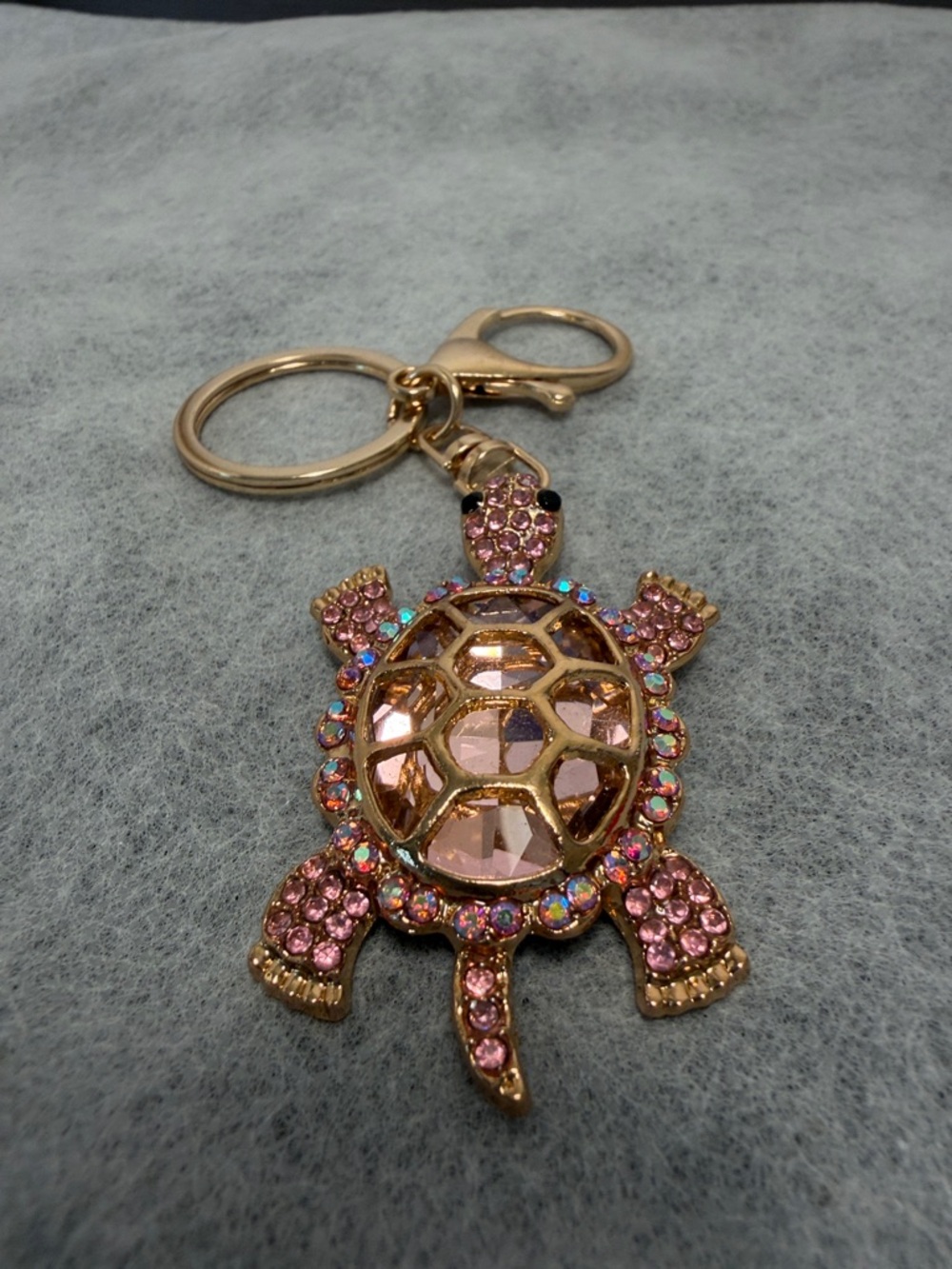Pink Crystal Turtle Keychain/Bag charm Pendant - Picture 9 of 9